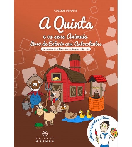 N.º 2 - A Quinta - Livro de colorir com autocolantes